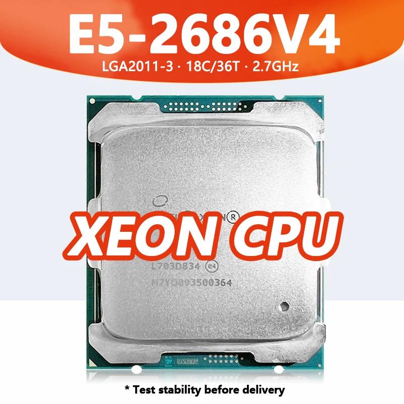 X99   E5-2686 V4 μ Xeon E5 2686V4 CPU, 18 ھ, 36 , 2.70GHz, 14nm, 45MB, 145W DDR4  LGA2011-3